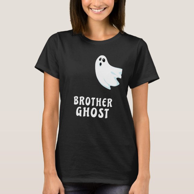 Camiseta Brother Ghost Funny Spooky Halloween Ghost Hallowe (Anverso)