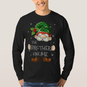 Camiseta Brother Gnome Buffalo Plaid Christmas Tree Family