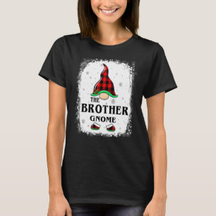 Camiseta Brother Gnome Buffalo Plaid Family Xmas P