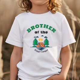 Camiseta Brother Happy Camper T-Shirt Kids Birthday Party