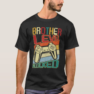 Camiseta Brother Level Unlocked Happy Family Video Game