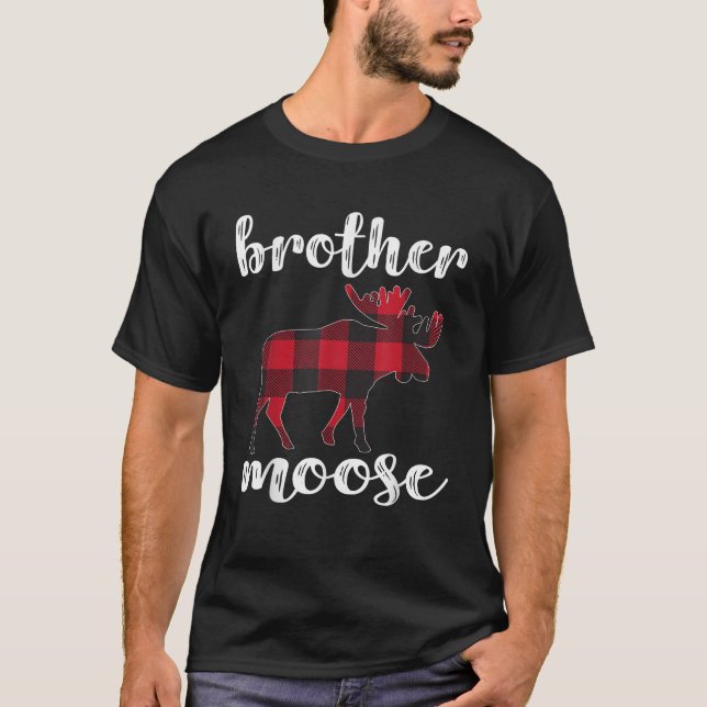 Camiseta Brother Moose Matching Family Christmas Clothes Pl (Anverso)