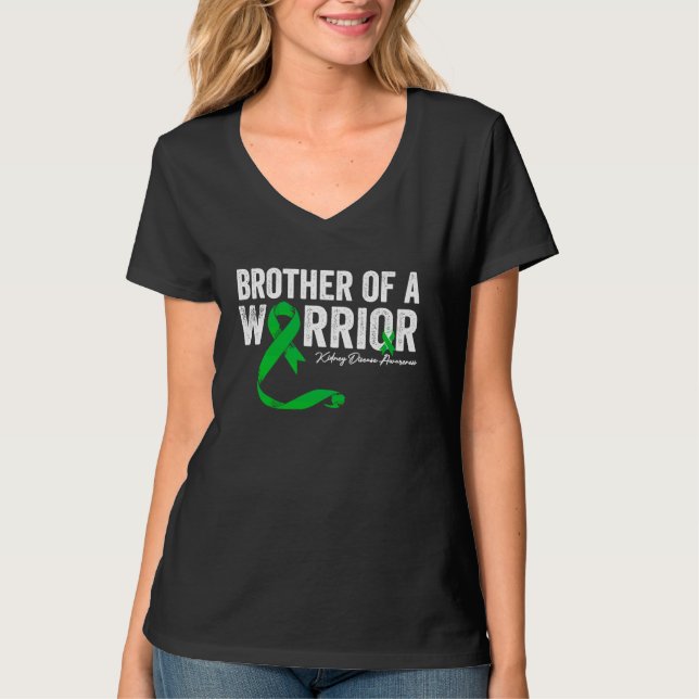 Camiseta brother of a Warrior Kidney Disease Awareness (Anverso)