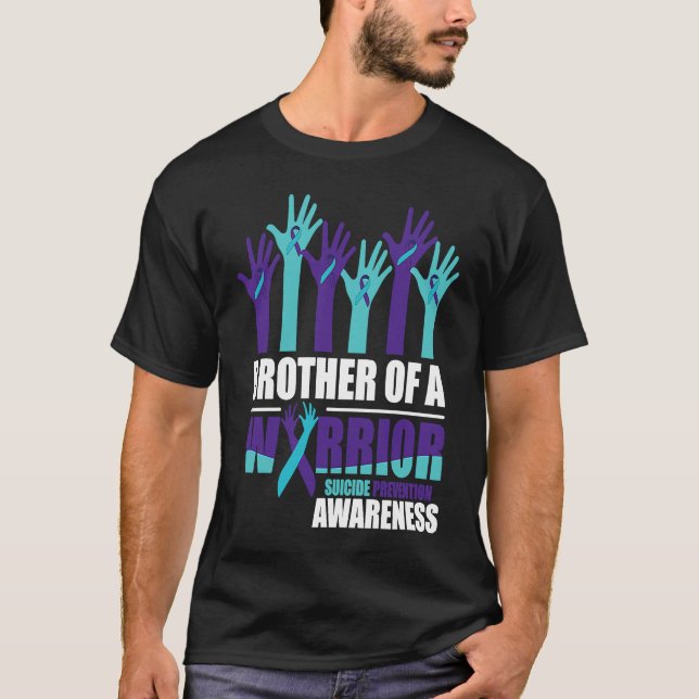 Camiseta Brother of a Warrior Suicide Awareness Mental Heal (Anverso)