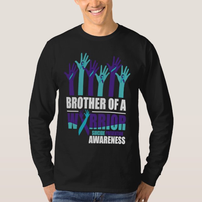 Camiseta Brother of a Warrior Suicide Awareness Mental Heal (Anverso)