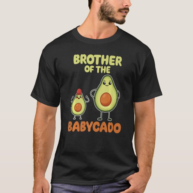 Camiseta Brother Of The Babycado Avocado Cute Family Pregna (Anverso)