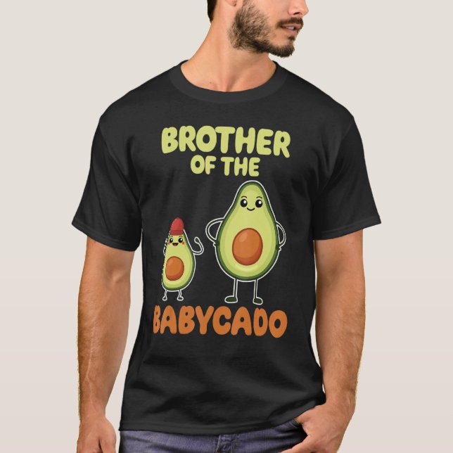 Camiseta Brother Of The Babycado Avocado Cute Family Pregna (Anverso)