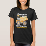 Camiseta Brother of the Birthday Boy Construction Worker Bd<br><div class="desc">Hermano del Fiesta de cumpleaños del trabajador de construcción</div>