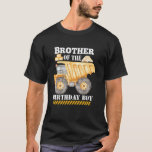 Camiseta Brother of the Birthday Boy Construction Worker Bd<br><div class="desc">Hermano del Fiesta de cumpleaños del trabajador de construcción</div>