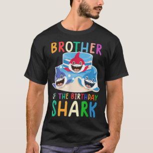 Camiseta Brother of the birthday shark shirt birthday famil