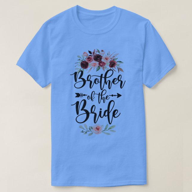 Camiseta Brother Of The Bride Wedding Shower Celebration Li (Diseño del anverso)