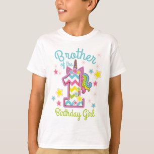 Camiseta Brother of the First birthday Unicorn
