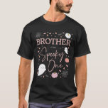 Camiseta Brother Of The Spooky One Girl First Birthday Pink<br><div class="desc">Brother Of The Spooky One Girl First Birthday Pink</div>
