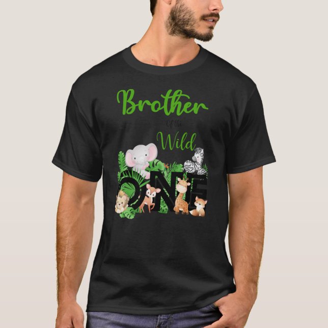 Camiseta Brother of The Wild One  Zoo's Happy Birthday Jung (Anverso)