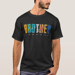 Camiseta Brother Outer Space Birday Party solar system fa