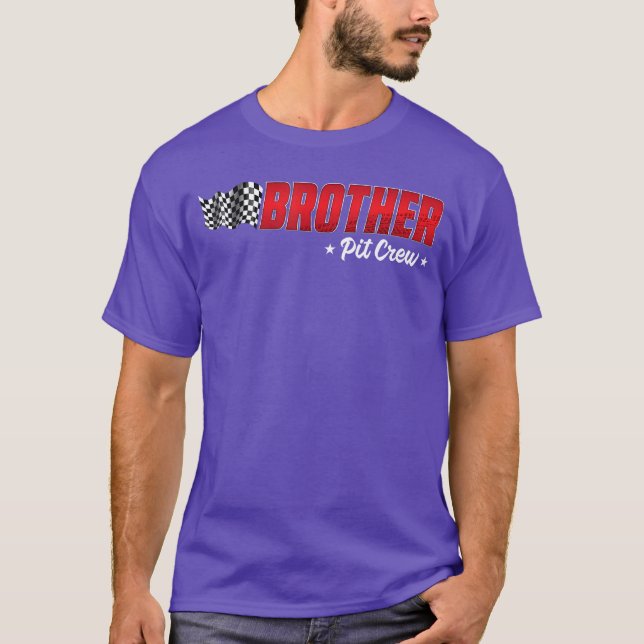 Camiseta Brother Pit Crew Race Birthday Family Carreras Boy (Anverso)