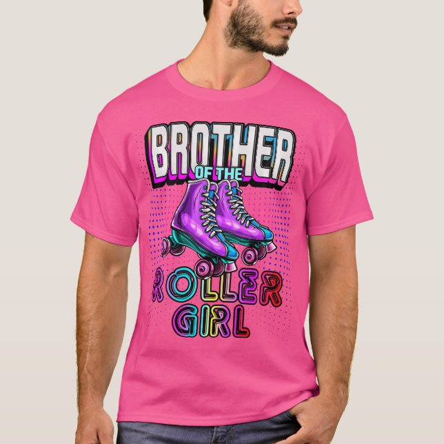 Camiseta Brother Roller Girl Roller Skating Birthday Matchi (Anverso)