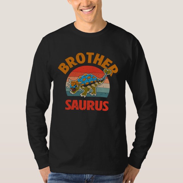 Camiseta Brother Saurus Ankylosaurus Dinosaur Paleontologis (Anverso)