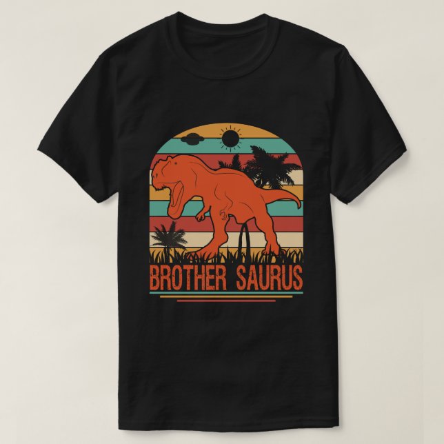 Camiseta BROTHER SAURUS Dinosaur Vintage (Diseño del anverso)