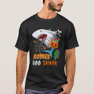 Camiseta Brother Shark Boo Halloween Shark Boo Ghost Candie