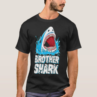 Camiseta Brother Shark T Family Matching Men Boys Jawsome