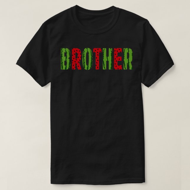 Camiseta Brother Watermelon Pattern Cumpleaños Chica Boy Su (Diseño del anverso)