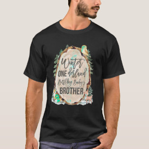 Camiseta Brother Woodland Winter Onederland 1er cumpleaños