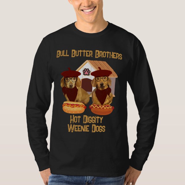 Camiseta Brothers Butter Hot Diggity Weenie Dogs Tee (Anverso)