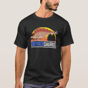 Camiseta Brothersaurus Boys Rex Dinosaur Lover Brother Fami
