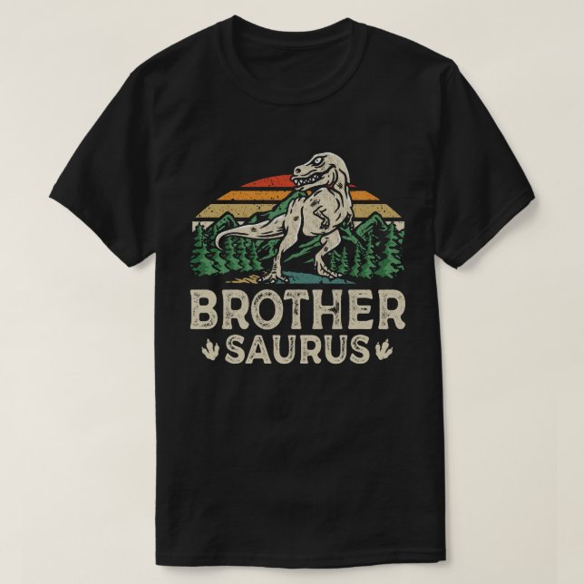 Camiseta Brothersaurus Dinosaur T Rex Brother Saurus Funny (Diseño del anverso)