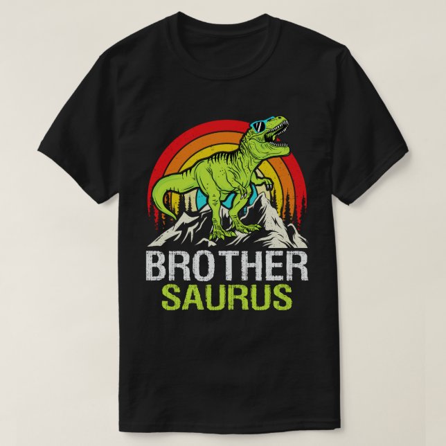 Camiseta Brothersaurus Dinosaur T Rex Brother Saurus Funny (Diseño del anverso)