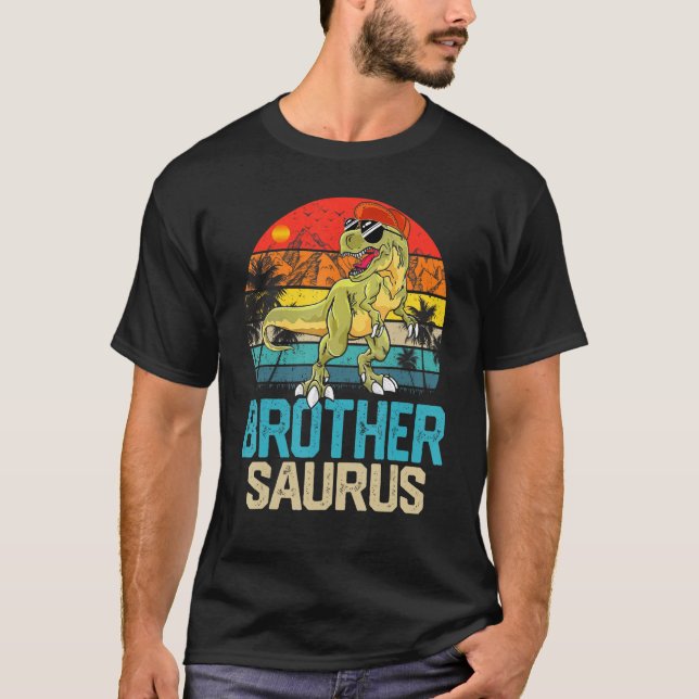 Camiseta Brothersaurus Mateo Familia Dinosaurio T Rex Broth (Anverso)