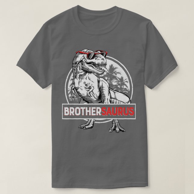 Camiseta Brothersaurus T rex Brother Saurus Dinosaur Boys (Diseño del anverso)