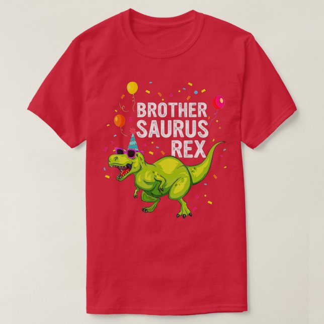 Camiseta Brothersaurus T Rex Dinosaur Brother Family Matchi (Diseño del anverso)