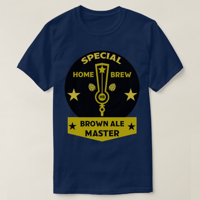 Camiseta Brown Ale Beer Homebrewer Craft Beakers Brewin (Diseño del anverso)