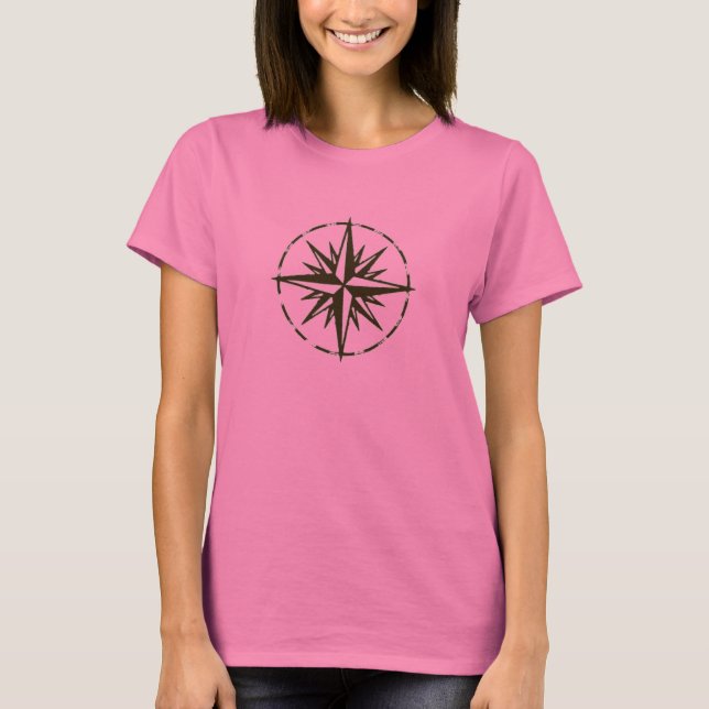 Camiseta Brown Compass Rose T-Shirt (Anverso)