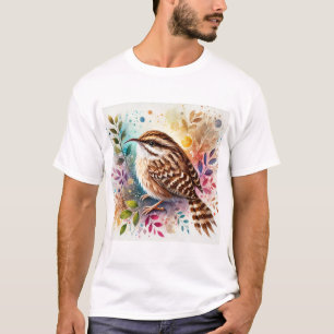 Camiseta Brown Creeper Bird 110924AREF140 - Watercolor
