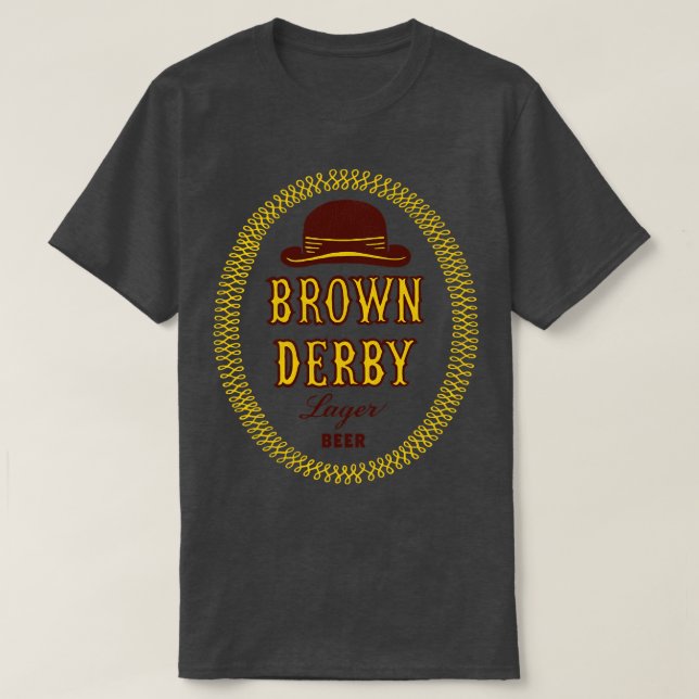 Camiseta Brown Derby Retro Derunct Beer (Diseño del anverso)