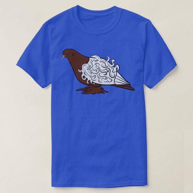 Camiseta Brown Frillback Pigeon (Diseño del anverso)