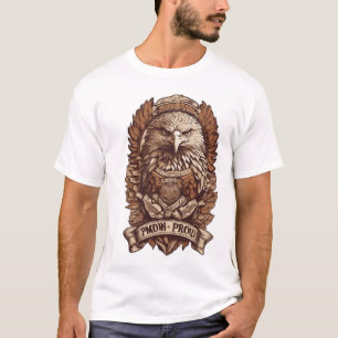Camiseta Brown & Orgullo: Tees de águila mexicana