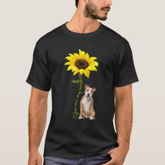 Camiseta Brown Pitbull Sunshine American Pittie Terrier Mom