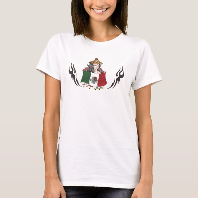 Camiseta Brown Pride~Mexican (Anverso)