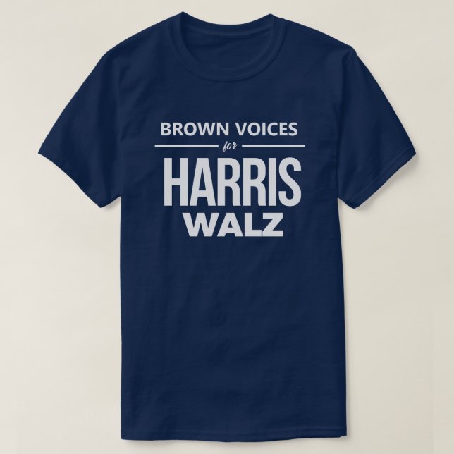 Camiseta Brown Voices for Harris Walz (Diseño del anverso)