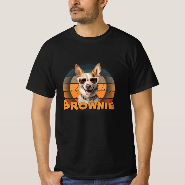 Camiseta Brownie del perro de Guay - Gafas de sol retro (Anverso)