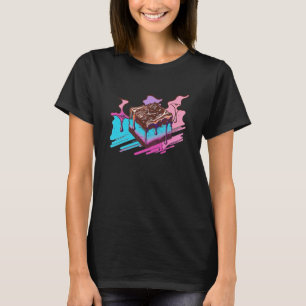 Camiseta Brownies artísticos Retrowave se Reúne Pastel Vapo