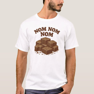 Camiseta Brownies Nom Nom Nom Brownie Eater Brownie