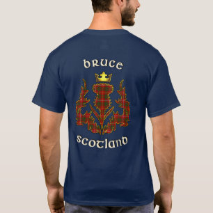 Camiseta Bruce Clan Badge & Tartan w/Motto