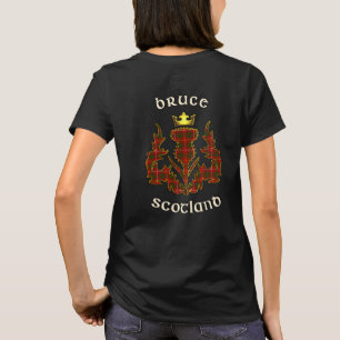 Camiseta Bruce Clan Badge & Tartan w/Motto T-Shirt