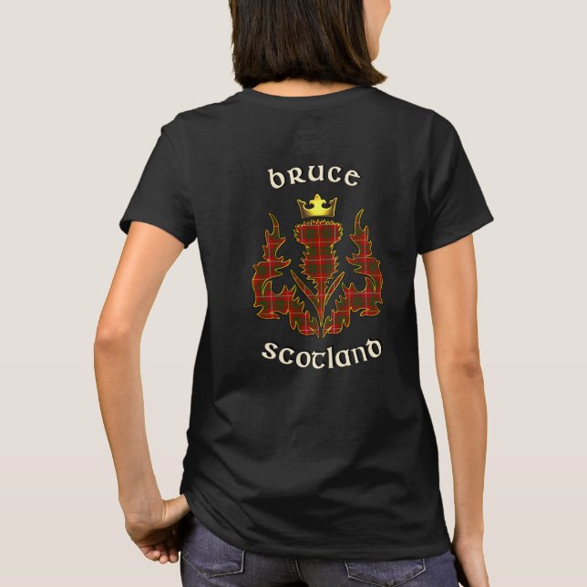 Camiseta Bruce Clan Badge & Tartan w/Motto T-Shirt (Reverso)