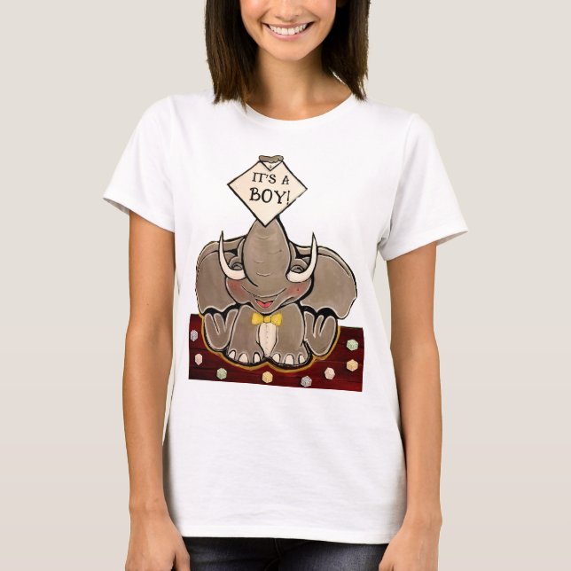 Camiseta Bruce, el elefante "¡Es un chico!" (Anverso)
